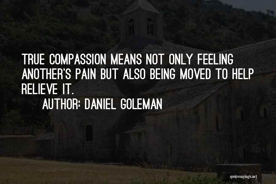 Feeling Another's Pain Quotes By Daniel Goleman