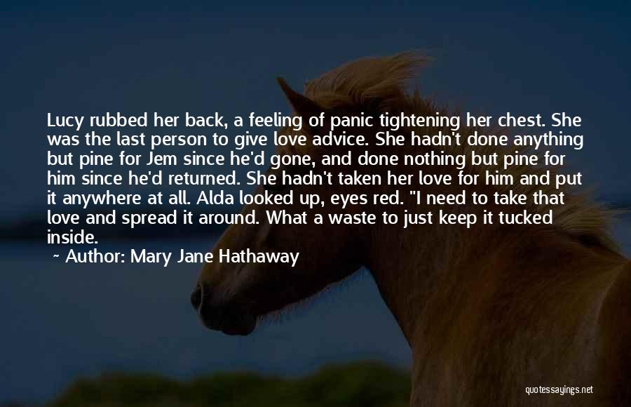 Feeling At A Loss Quotes By Mary Jane Hathaway