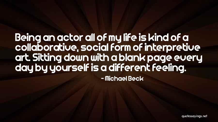 Feeling Blank Quotes By Michael Beck Feeling Blank Quotes By Michael Beck