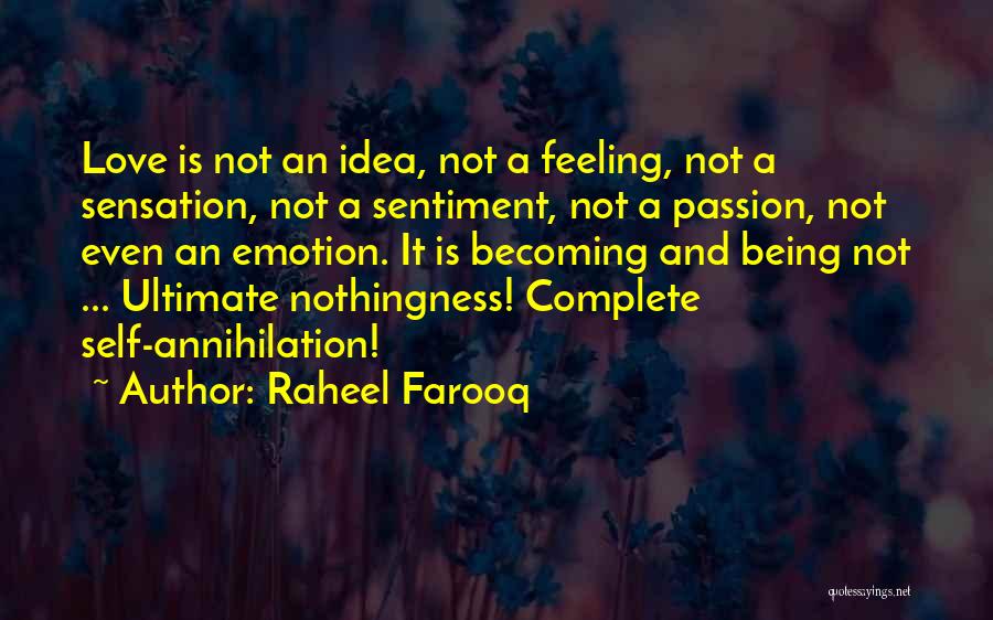 Feeling Complete Love Quotes By Raheel Farooq