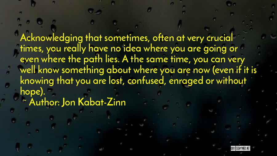Feeling Confused Quotes By Jon Kabat-Zinn