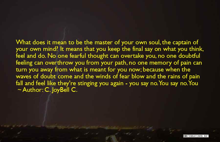 Feeling Doubtful Quotes By C. JoyBell C.