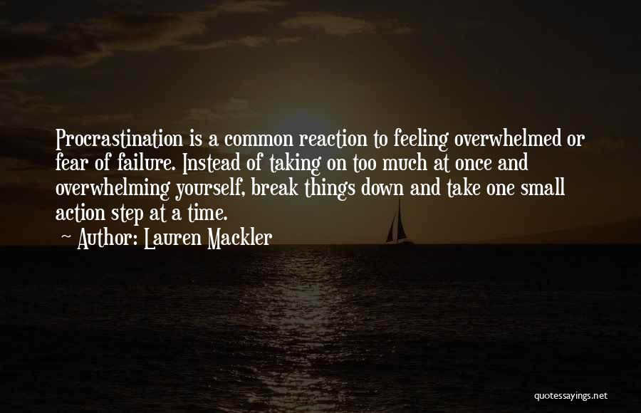 Feeling Down On Yourself Quotes By Lauren Mackler