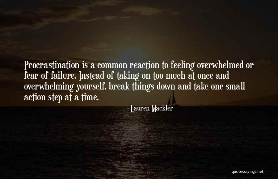 Feeling Down On Yourself Quotes By Lauren Mackler