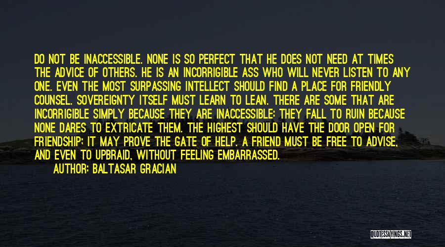 Feeling Embarrassed Quotes By Baltasar Gracian