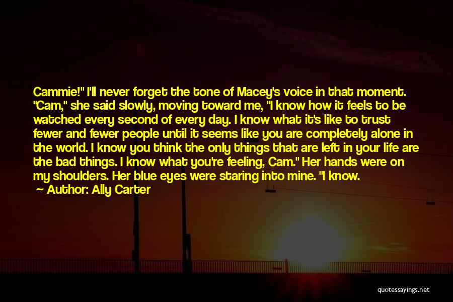 Feeling Empty And Alone Quotes By Ally Carter