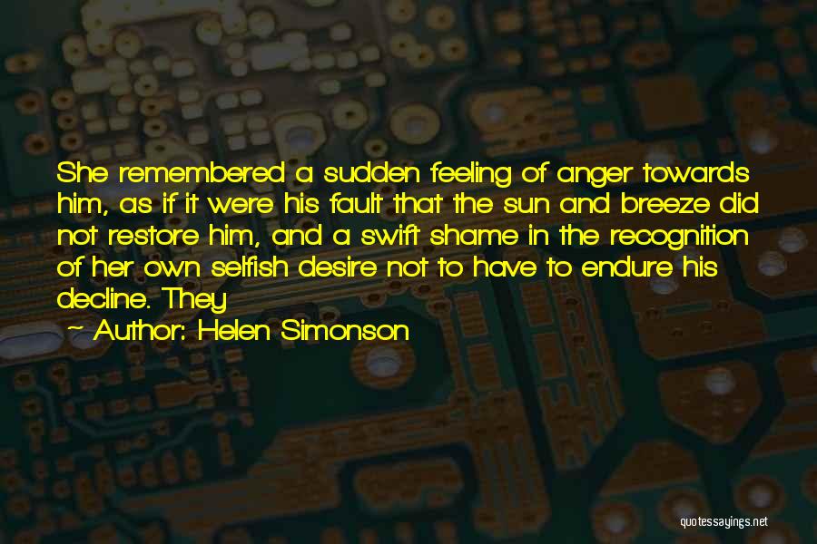 Feeling Endure Quotes By Helen Simonson