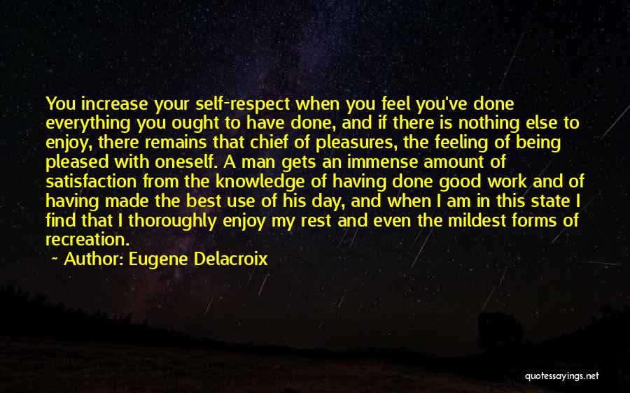 Feeling Enjoy Quotes By Eugene Delacroix
