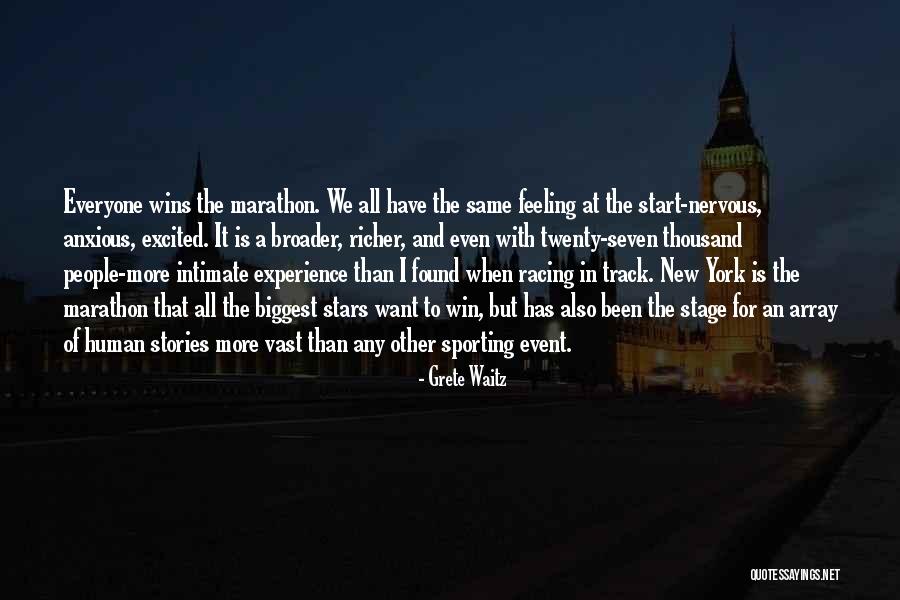 Feeling Excited Quotes By Grete Waitz Feeling Excited Quotes By Grete Waitz