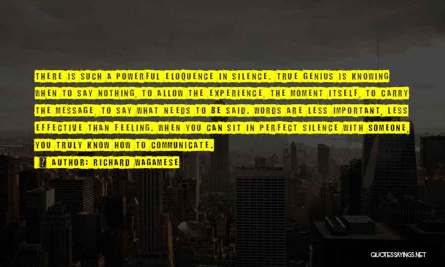 Feeling Feeling Less Quotes By Richard Wagamese