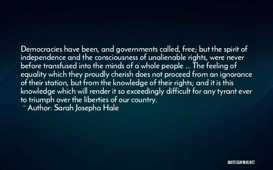 Feeling Free Quotes By Sarah Josepha Hale