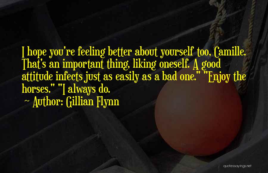 Feeling Good About Yourself Quotes By Gillian Flynn