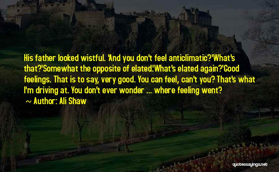 Feeling Good Again Quotes By Ali Shaw