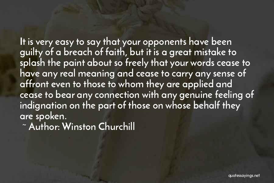 Feeling Guilty Quotes By Winston Churchill