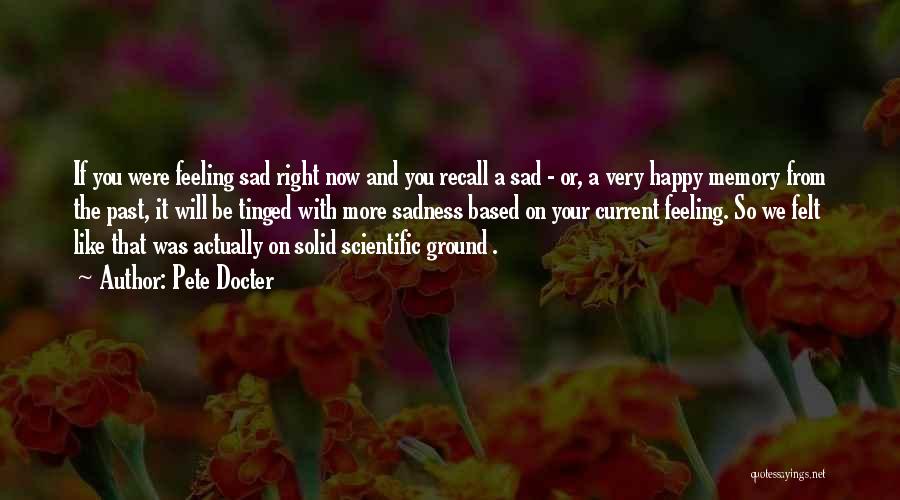 Feeling Happy And Sad Quotes By Pete Docter