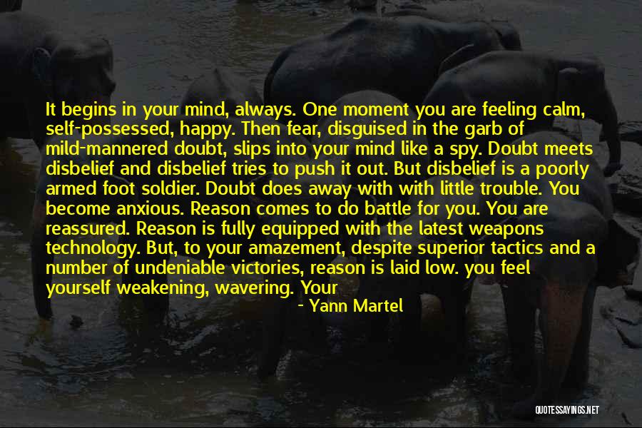 Feeling Happy With Yourself Quotes By Yann Martel