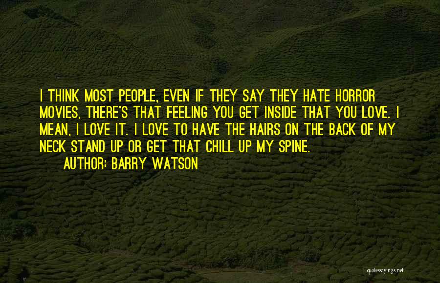 Feeling Hate Quotes By Barry Watson