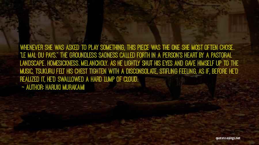 Feeling Heart Quotes By Haruki Murakami