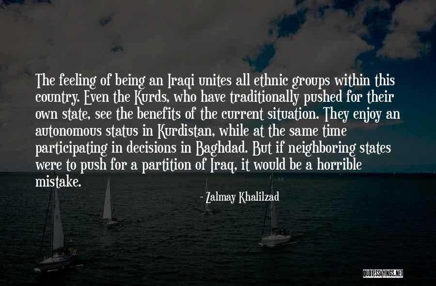 Feeling Horrible Quotes By Zalmay Khalilzad Feeling Horrible Quotes By Zalmay Khalilzad