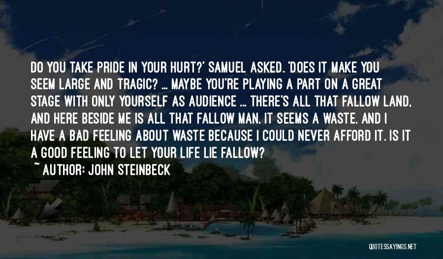 Feeling Hurt By Someone Quotes By John Steinbeck