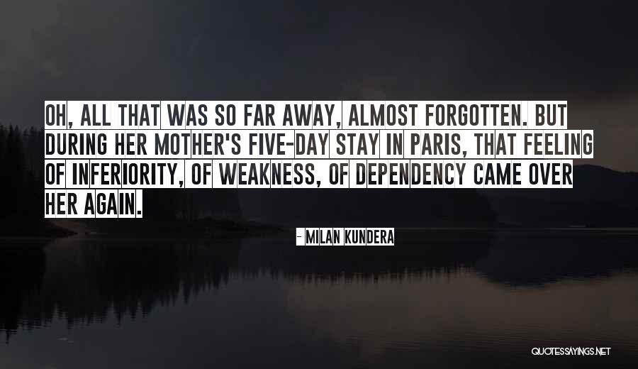 Feeling Inferiority Quotes By Milan Kundera