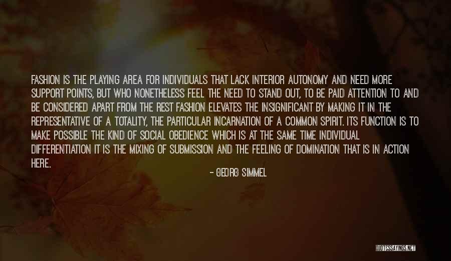 Feeling Insignificant Quotes By Georg Simmel