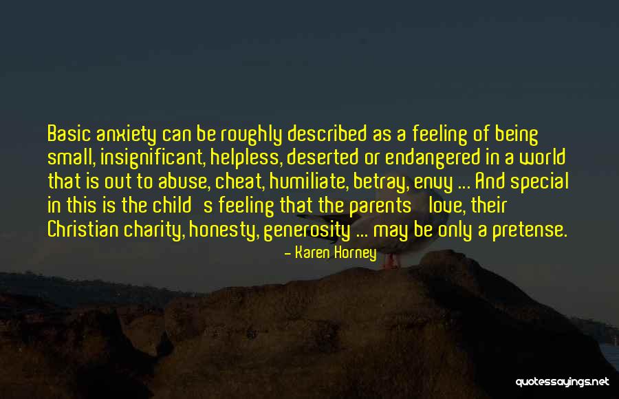 Feeling Insignificant Quotes By Karen Horney