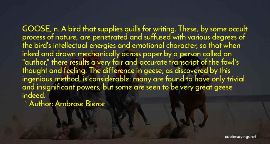 Feeling Insignificant To Someone Quotes By Ambrose Bierce