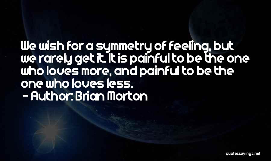 Feeling Less Quotes By Brian Morton