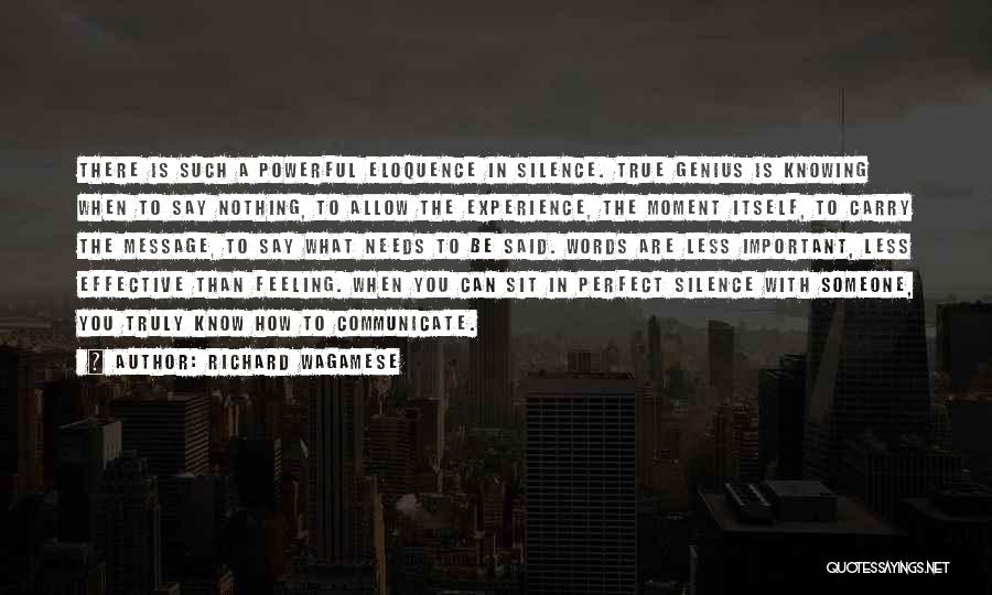 Feeling Less Quotes By Richard Wagamese