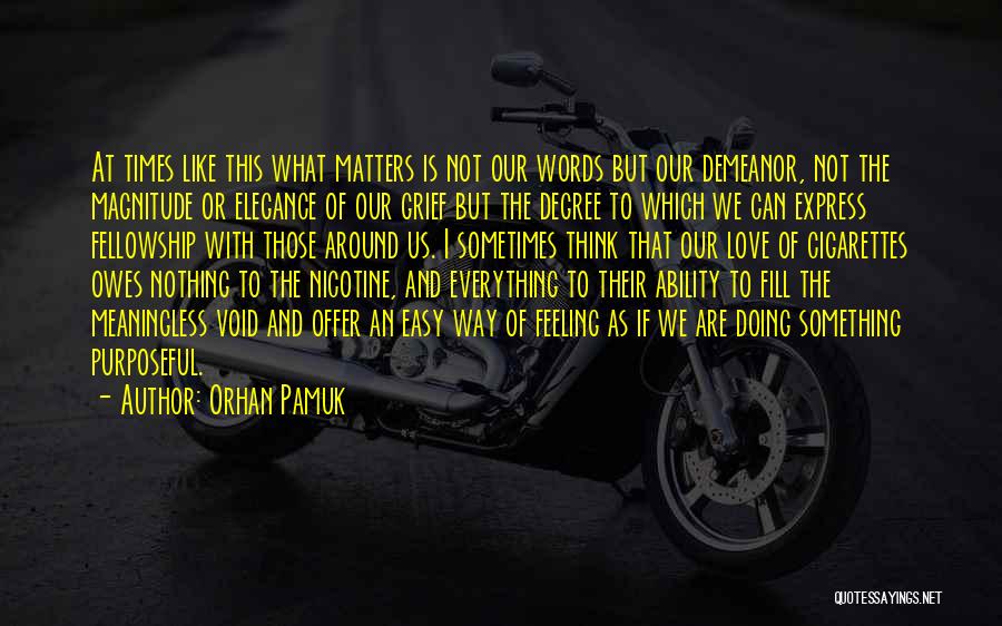 Feeling Like Doing Nothing Quotes By Orhan Pamuk