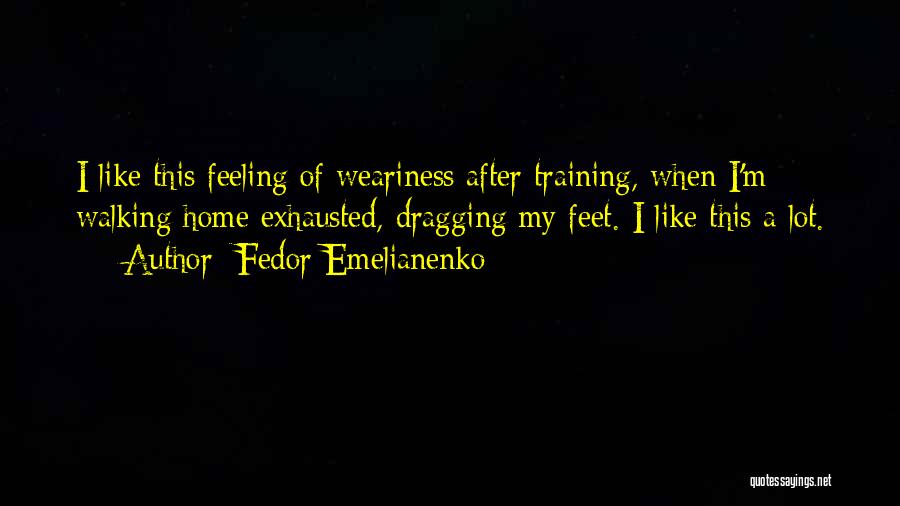 Feeling Like Home Quotes By Fedor Emelianenko