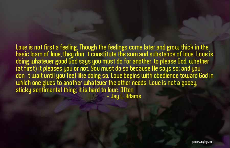 Feeling Like You're In Love Quotes By Jay E. Adams