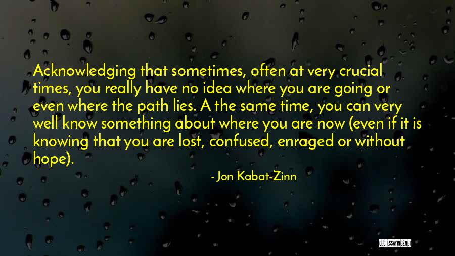 Feeling Lost And Confused Quotes By Jon Kabat-Zinn Feeling Lost And Confused Quotes By Jon Kabat-Zinn