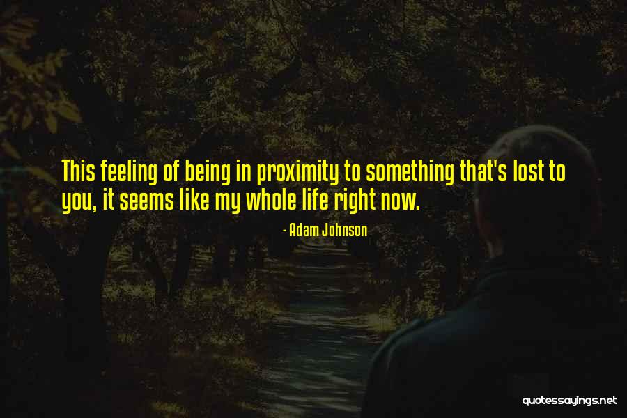 Feeling Lost In Life Quotes By Adam Johnson