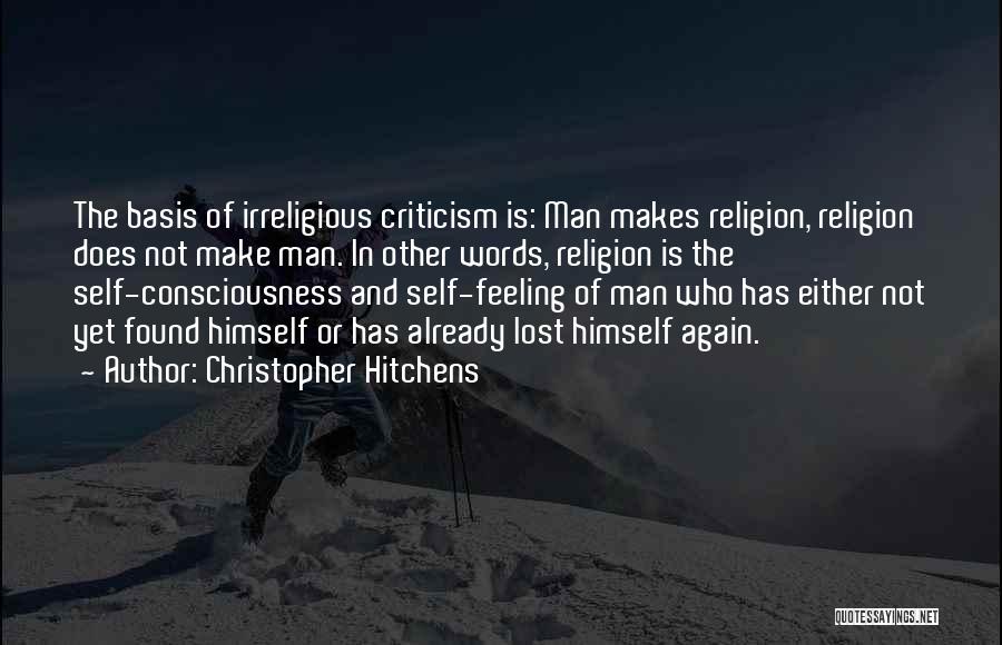 Feeling Lost Without Someone Quotes By Christopher Hitchens