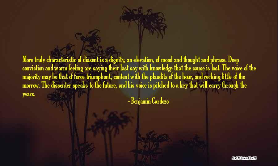 Feeling Lost Without You Quotes By Benjamin Cardozo