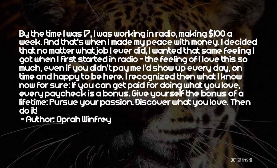 Feeling Love For The First Time Quotes By Oprah Winfrey