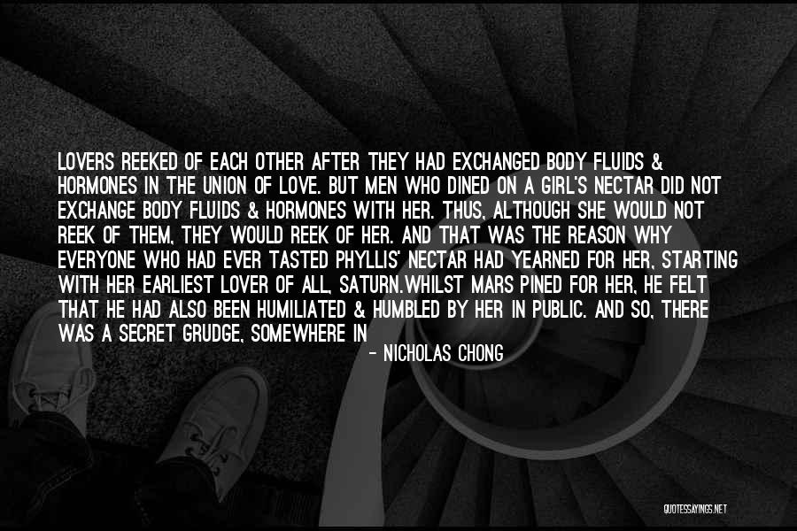 Feeling Love With Her Quotes By Nicholas Chong