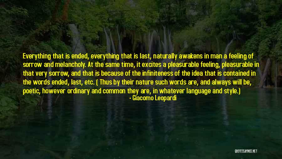 Feeling Melancholy Quotes By Giacomo Leopardi