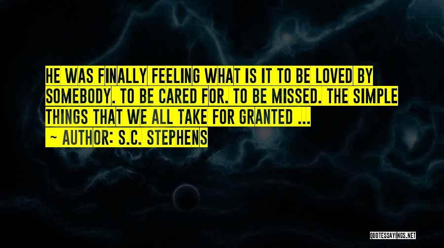 Feeling Missed Quotes By S.C. Stephens