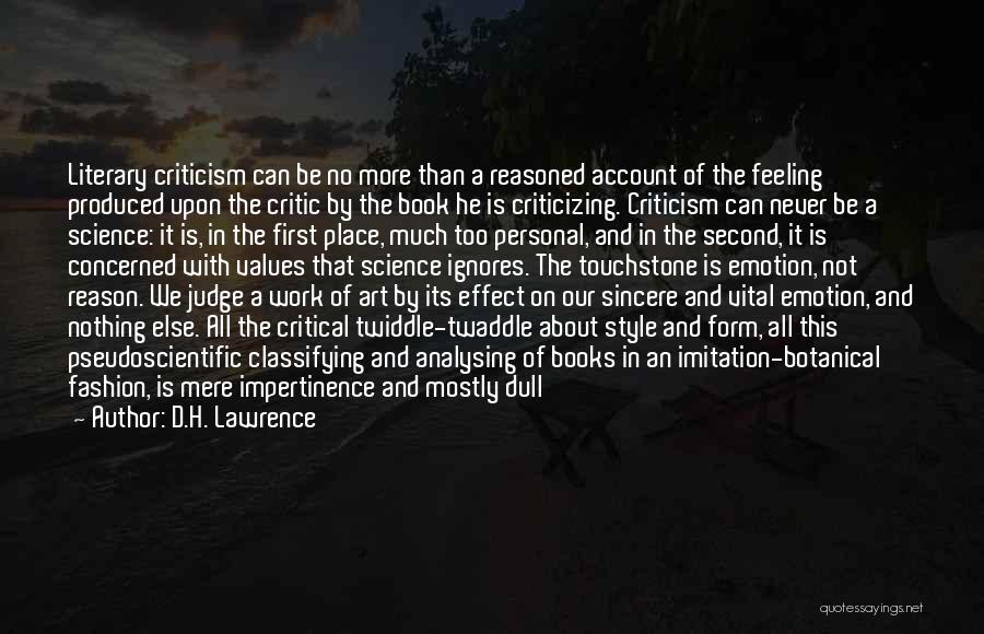 Feeling No Emotion Quotes By D.H. Lawrence