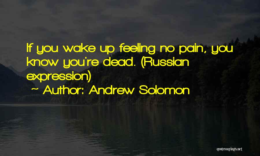 Feeling No Pain Quotes By Andrew Solomon