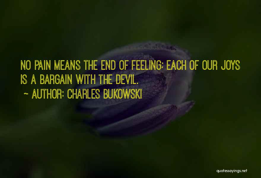 Feeling No Pain Quotes By Charles Bukowski