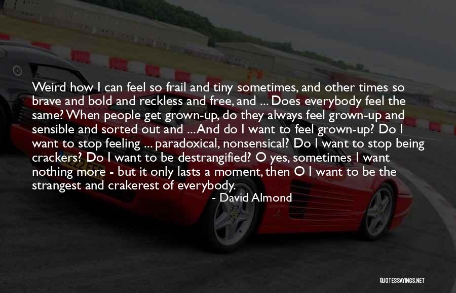 Feeling Nonsense Quotes By David Almond Feeling Nonsense Quotes By David Almond