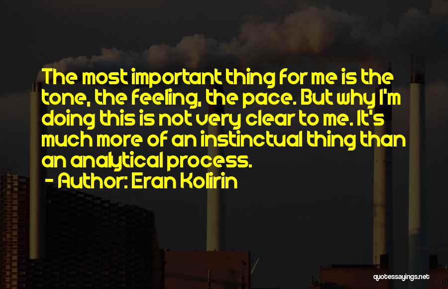 Feeling Not Important Quotes By Eran Kolirin