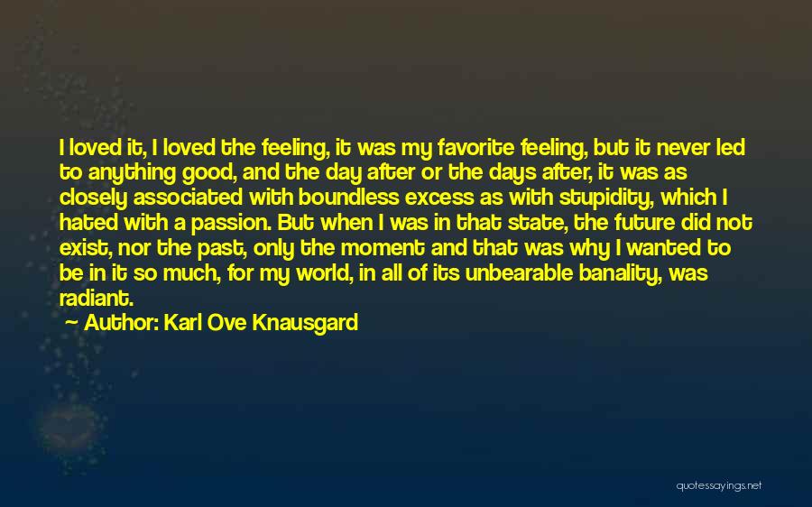 Feeling Not Loved Quotes By Karl Ove Knausgard