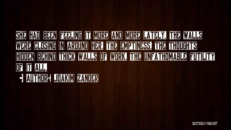 Feeling Of Emptiness Quotes By Joakim Zander