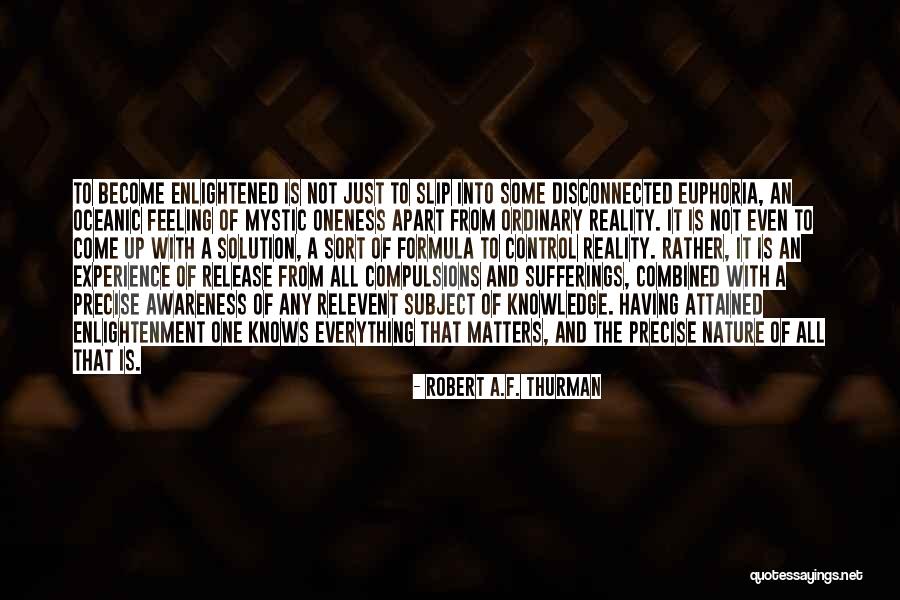 Feeling Of Euphoria Quotes By Robert A.F. Thurman Feeling Of Euphoria Quotes By Robert A.F. Thurman