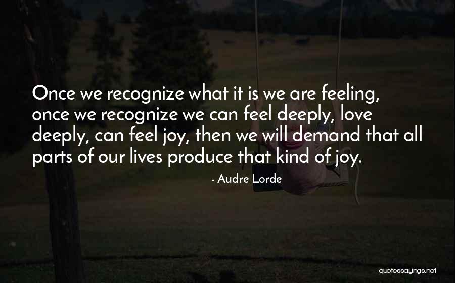 Feeling Of Happiness Quotes By Audre Lorde